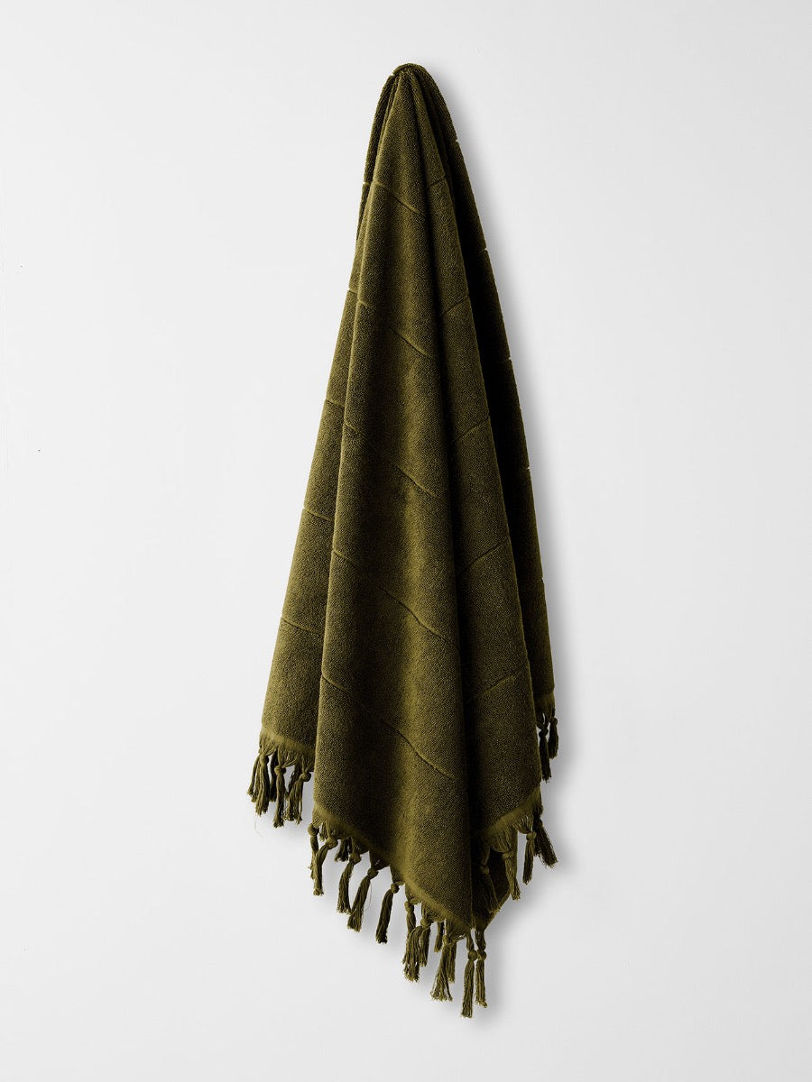 Paros Bath Towel in Khaki