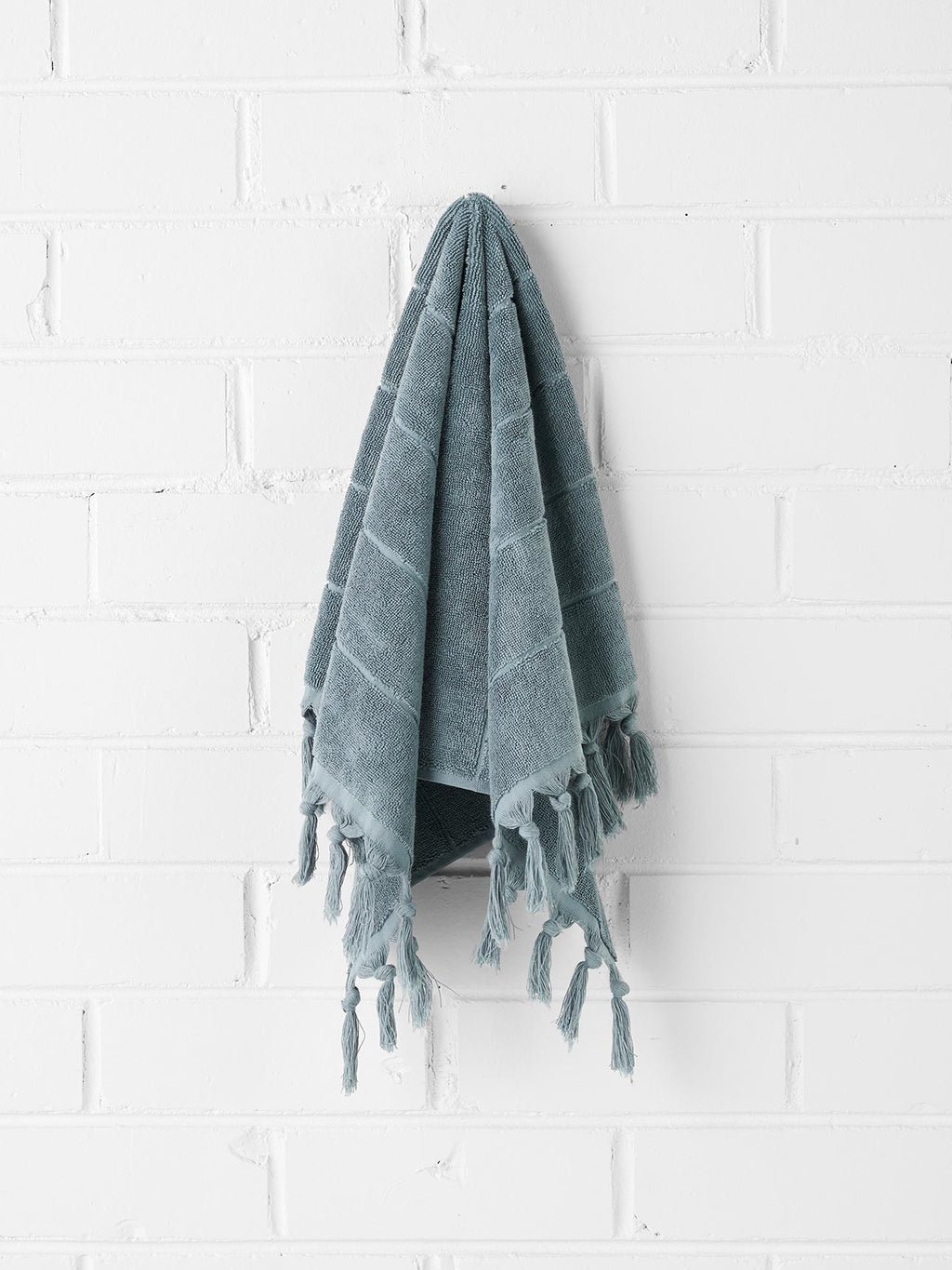 Paros Hand Towel in Eucalypt