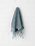 Paros Hand Towel in Eucalypt