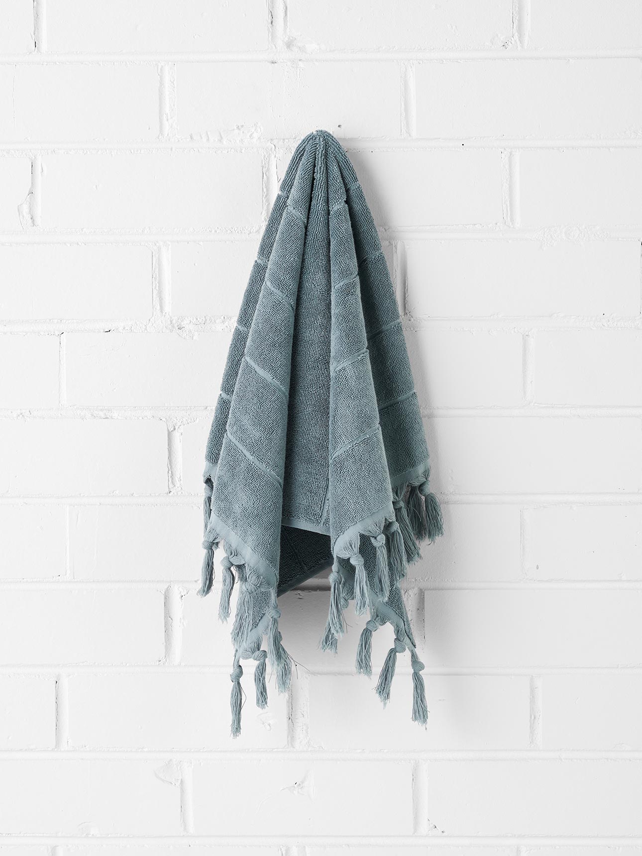 Paros Hand Towel in Eucalypt