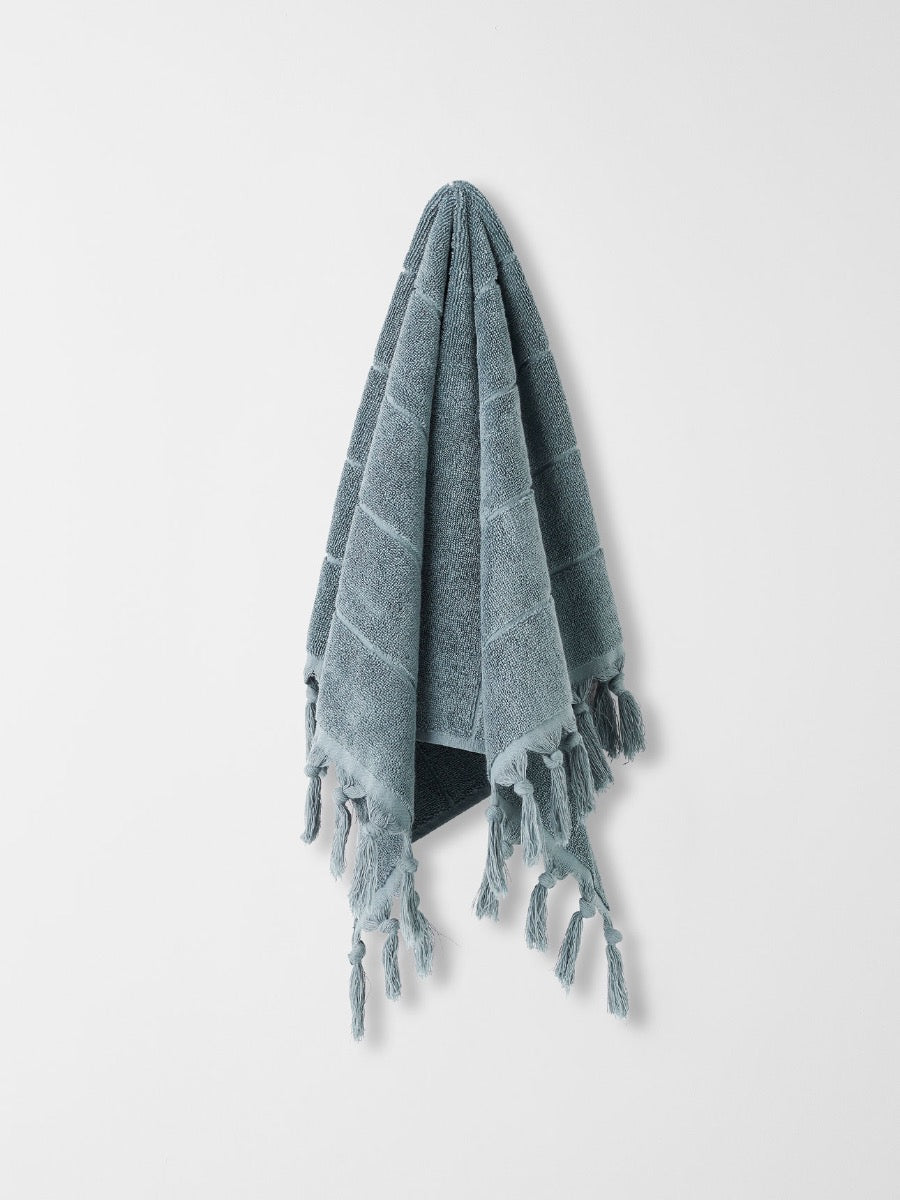 Paros Hand Towel in Eucalypt