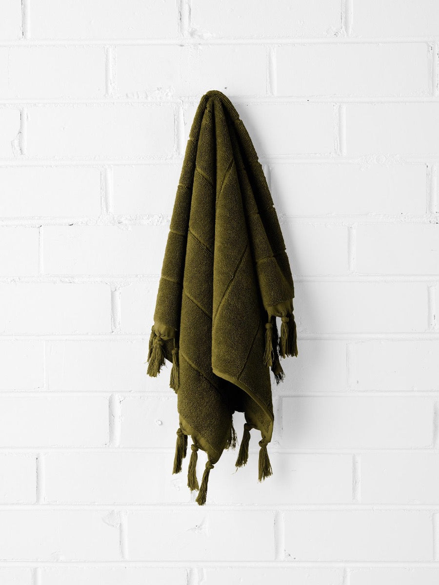 Paros Bath Towel in Khaki