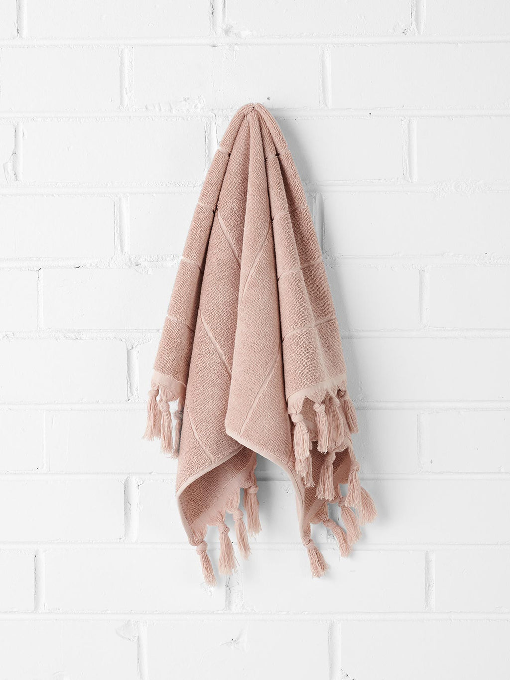 Paros Hand Towel in Pink Clay