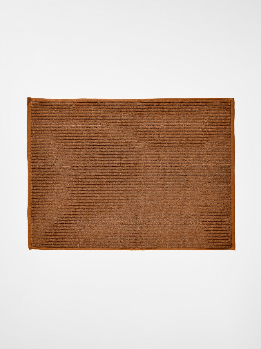 Paros Rib Bath Mat in Bronze