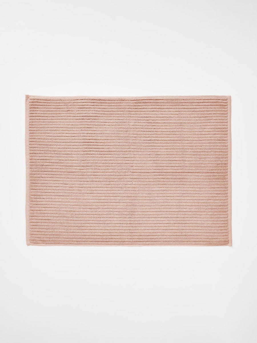 Paros Rib Bath Mat in Shell