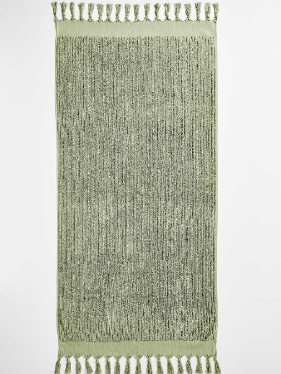 Paros Rib Bath Towel in Fennel