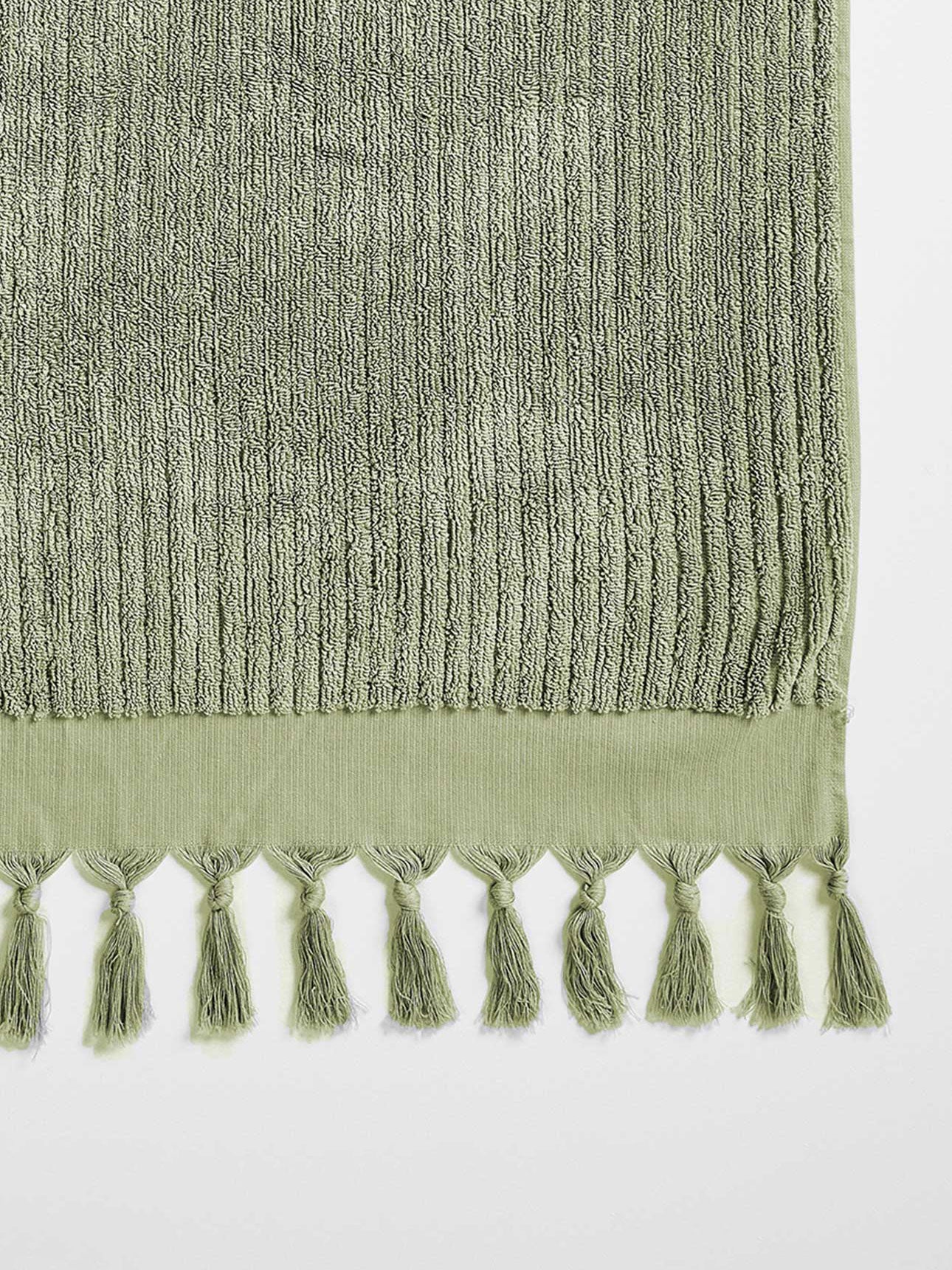 Paros Rib Bath Towel Set in Fennel