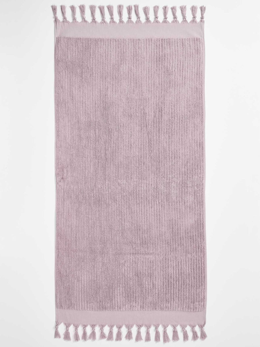 Paros Rib Bath Towel in Lilac