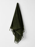 Paros Rib Bath Towel in Olive Night