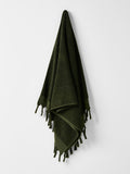 Paros Rib Bath Sheet in Olive Night