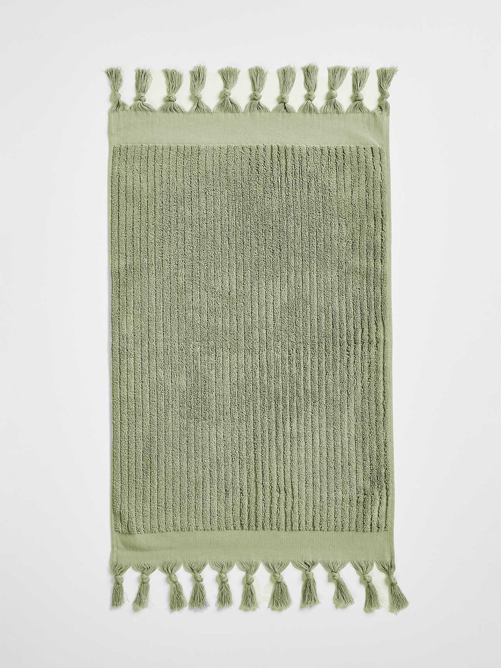 Paros Rib Hand Towel in Fennel
