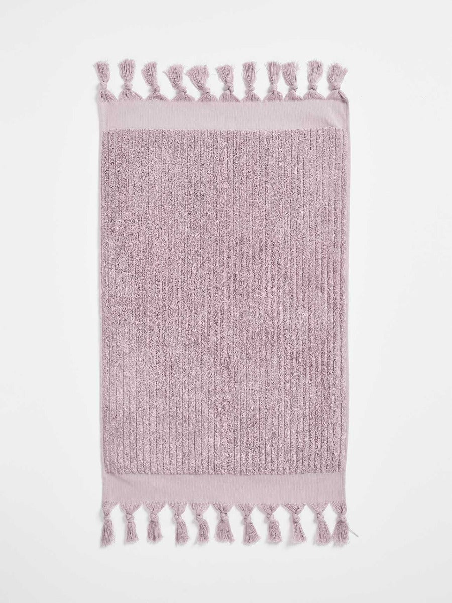 Paros Rib Bath Towel Set in Lilac