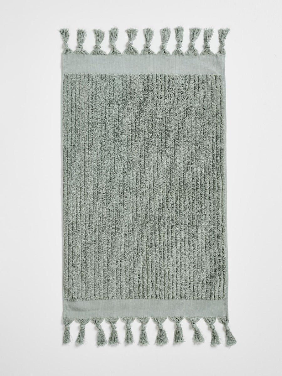 Paros Rib Hand Towel in Sage