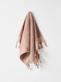Paros Rib Hand Towel in Shell