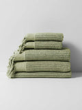 Paros Rib Bath Towel Set in Fennel