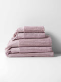 Paros Rib Bath Towel Set in Lilac