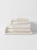 Paros Rib Bath Towel Set in Sand
