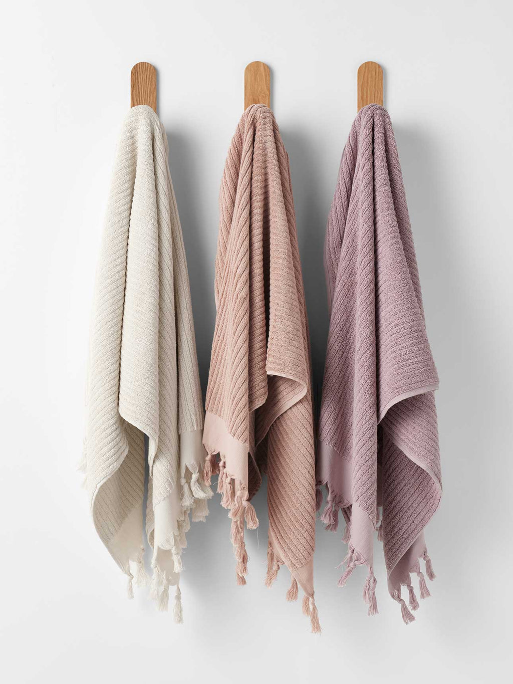 Paros Rib Bath Mat in Clay
