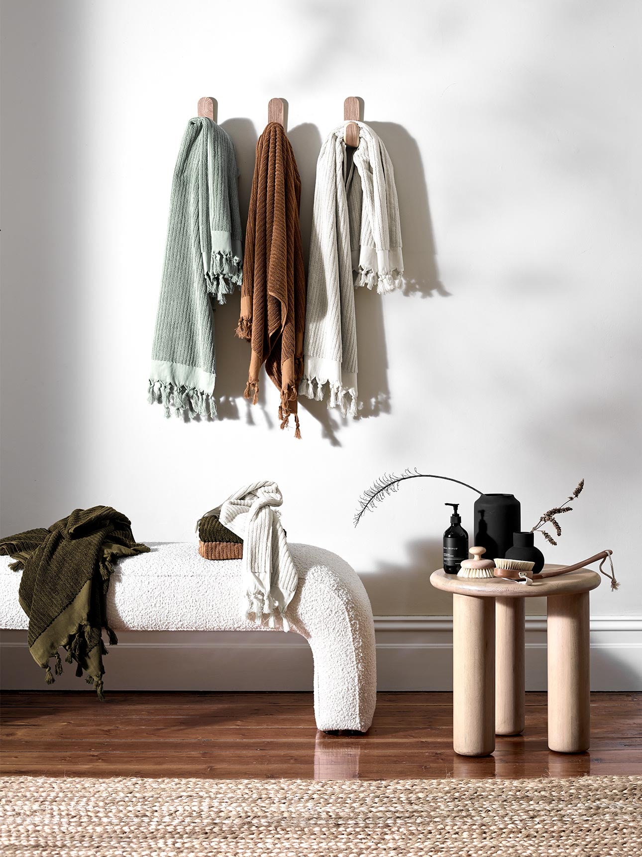 Paros Rib Bath Sheet in Bronze