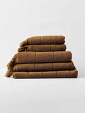 Paros Bath Towel Set in Caramel