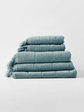 Paros Bath Towel Set in Eucalypt