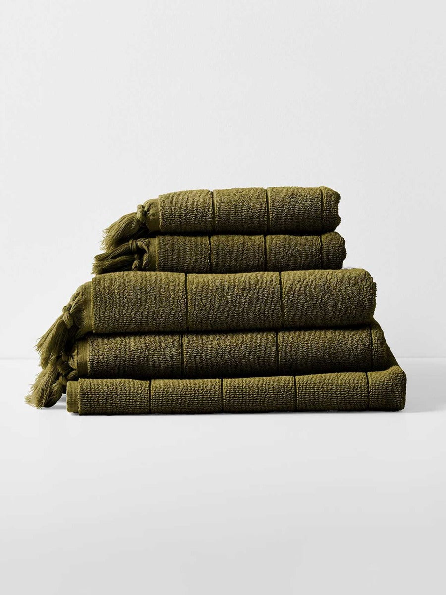 Paros Bath Towel in Khaki
