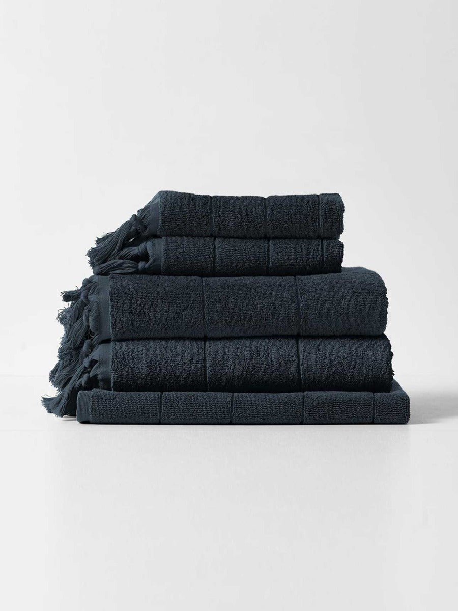 Paros Bath Towel Set in Slate