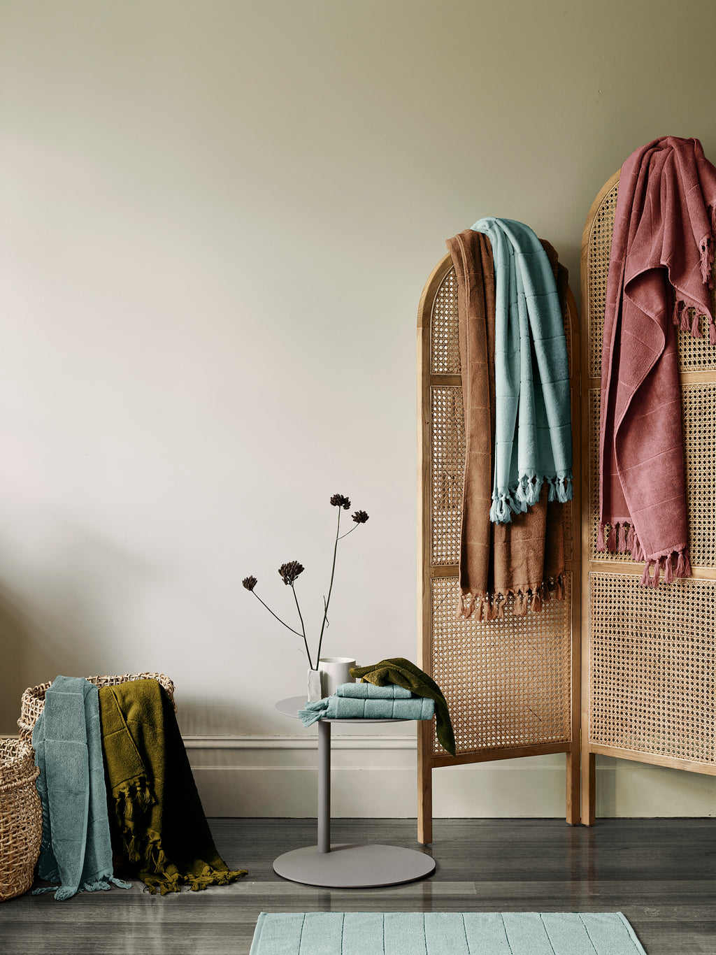 Paros Bath Towel Set in Caramel