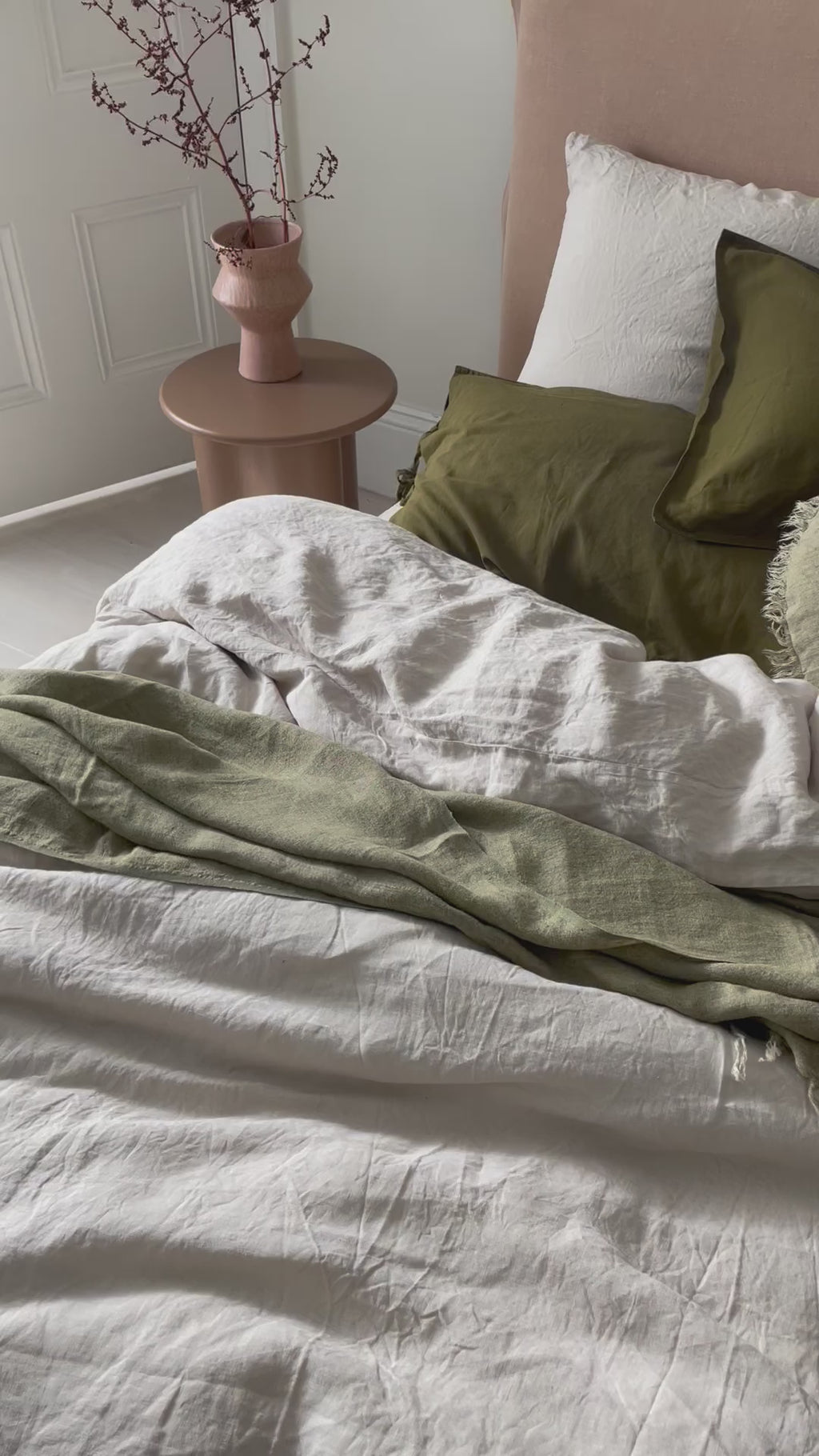 Emile Linen European Pillowcase in Greystone
