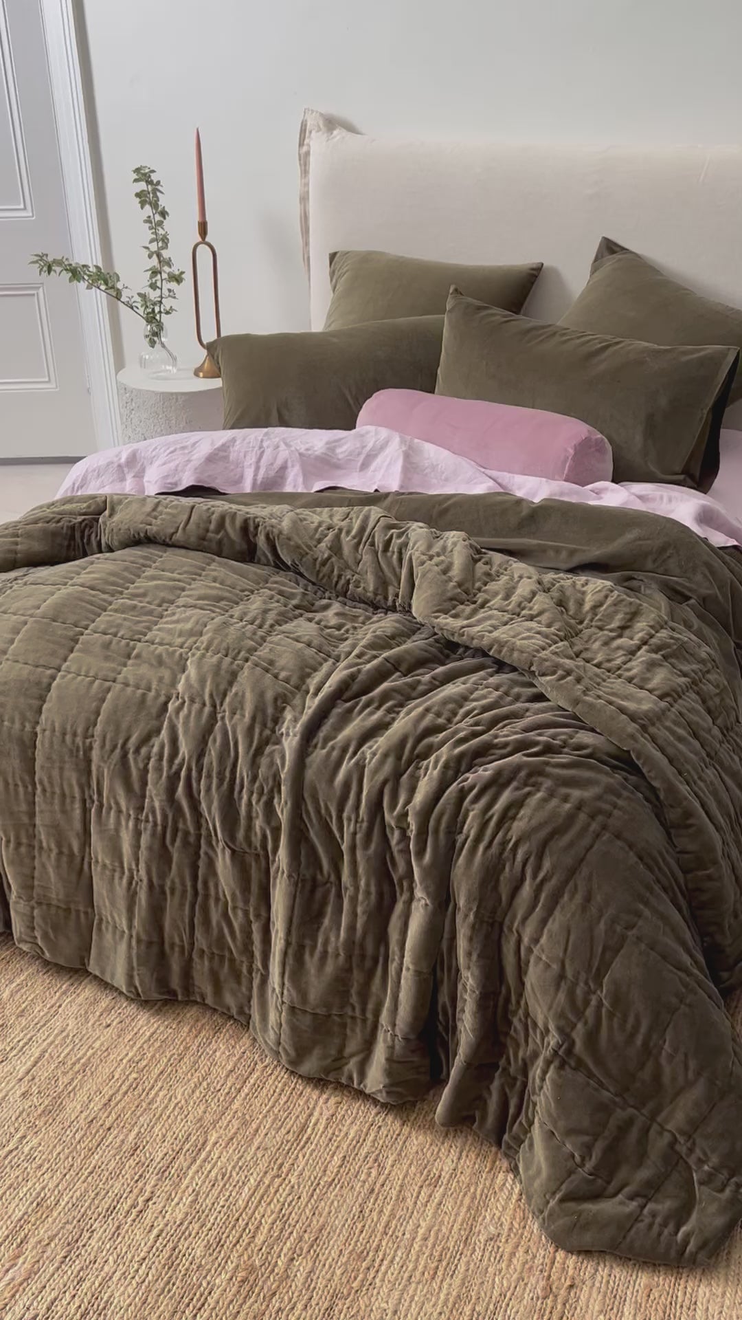 Emile Linen Flat Sheet in Burnished Lilac