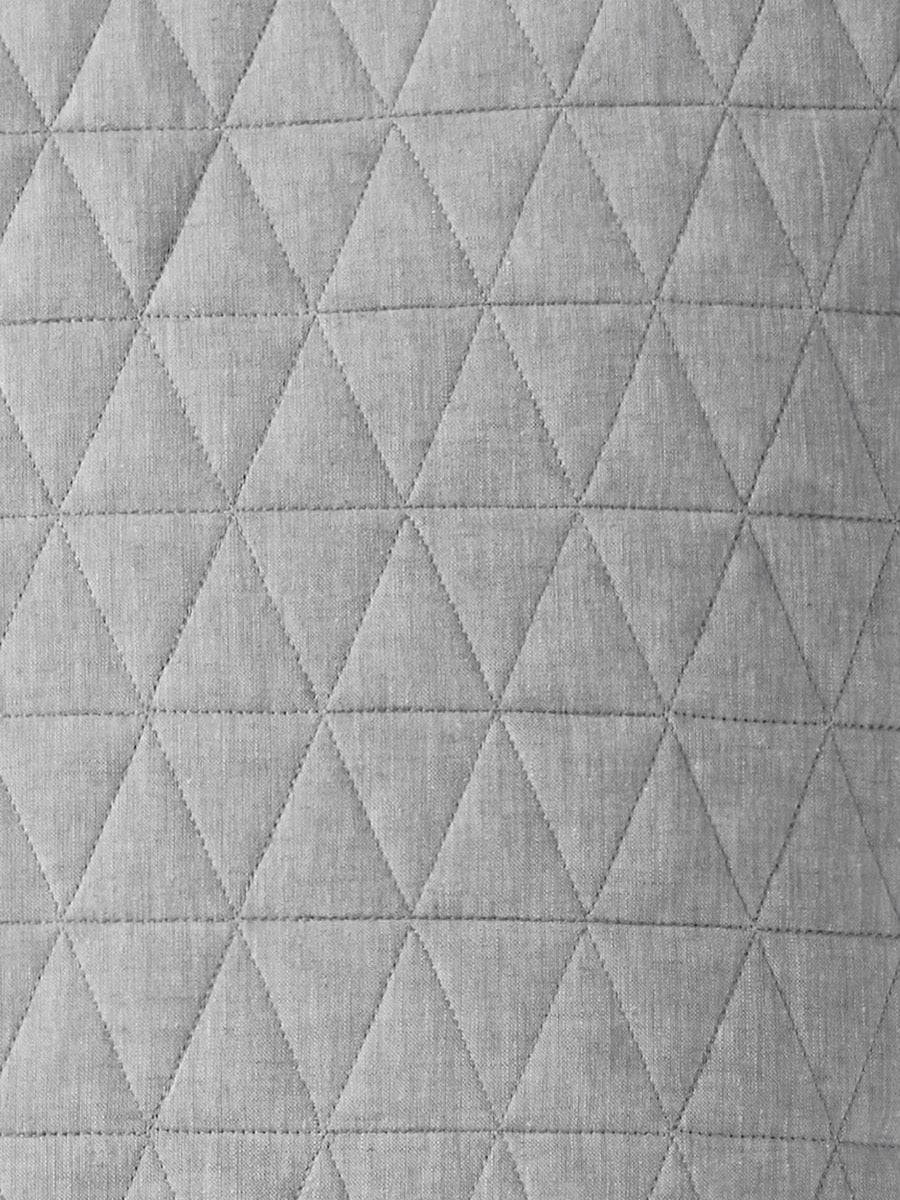 Quilted European Pillowcase in Dove