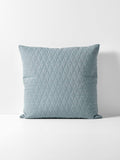 Quilted European Pillowcase in Bluestone