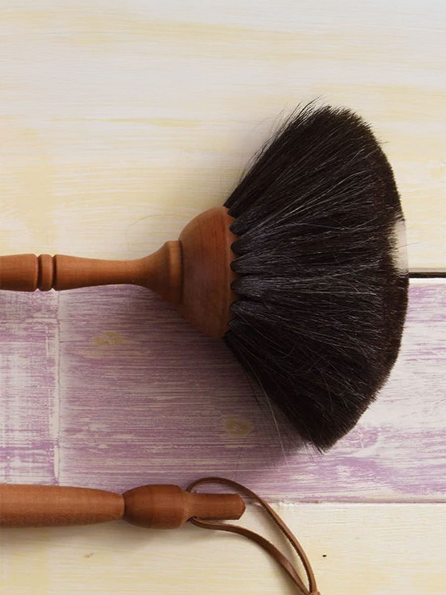Goat Hair Duster in Black