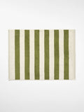 Riviera Stripe Bath Mat in Caper