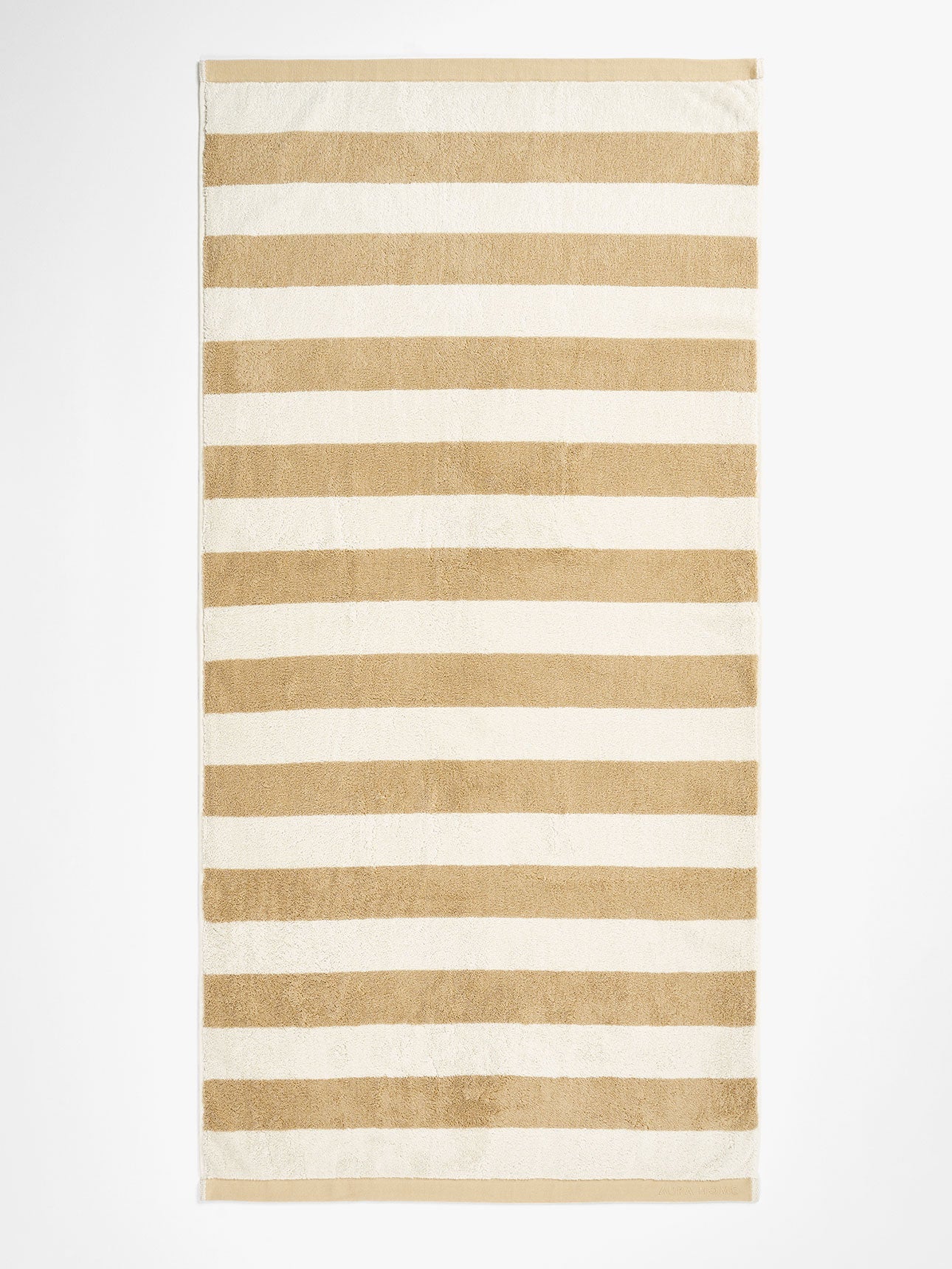 Riviera Stripe Bath Sheet in Caramel