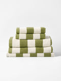 Riviera Stripe Towel Set in Caper