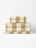 Riviera Stripe Towel Set in Caramel