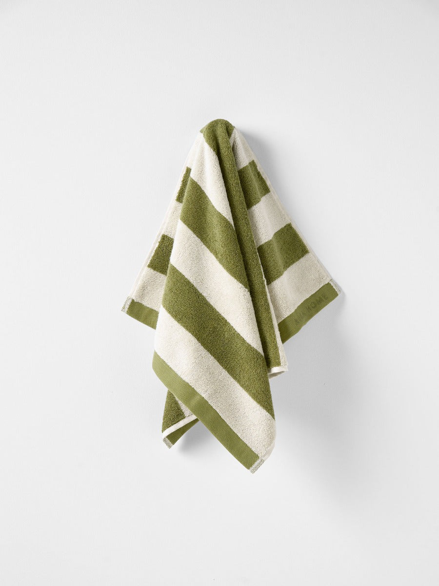 Riviera Stripe Towel Set in Caper
