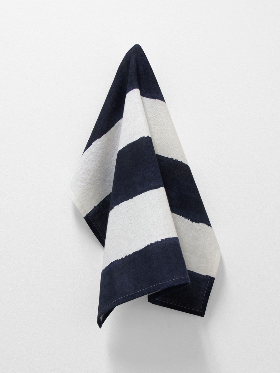 Riviera Stripe Napkins in French Navy - Set of 4