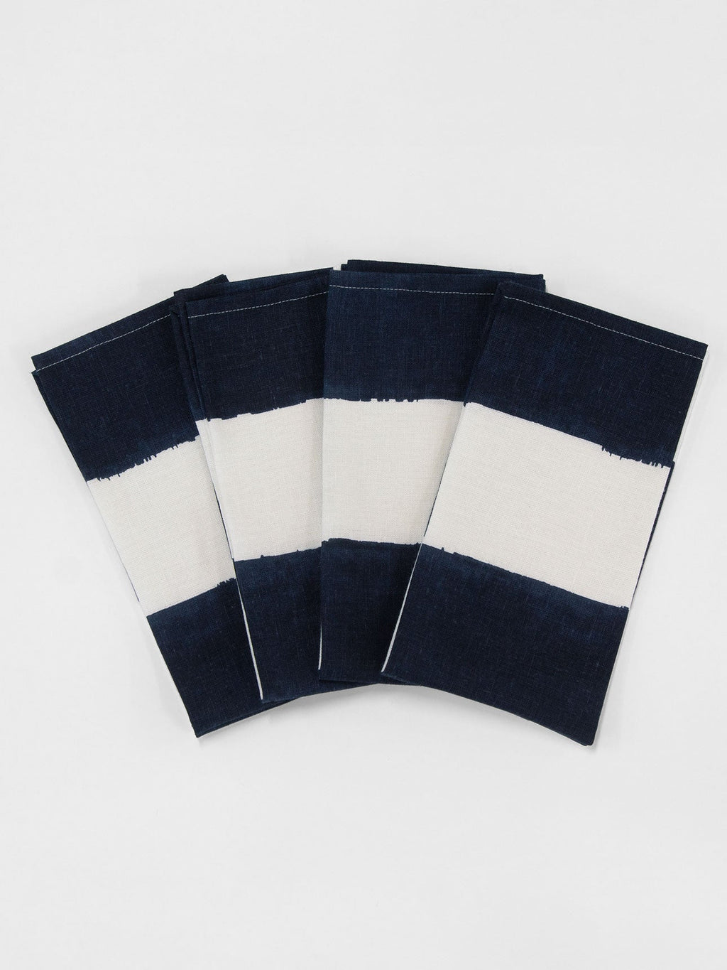 Riviera Stripe Napkins in French Navy - Set of 4