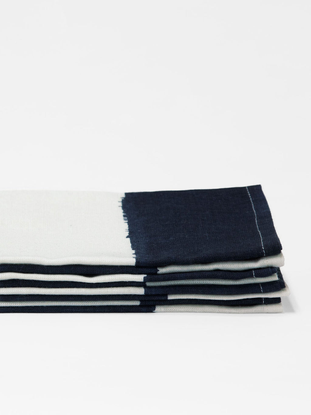 Riviera Stripe Napkins in French Navy - Set of 4