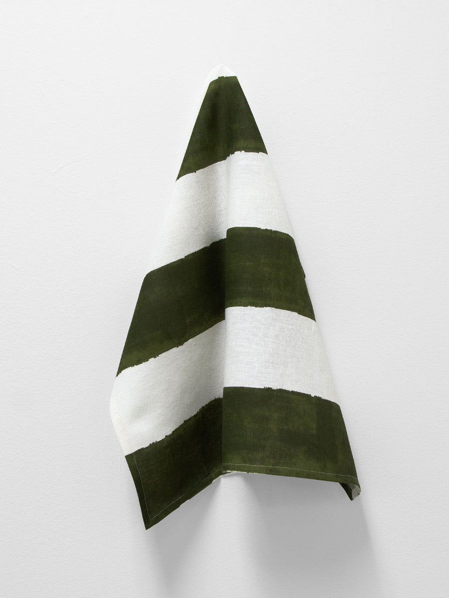 Riviera Stripe Napkins in Khaki - Set of 4