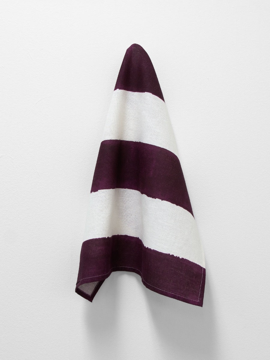 Riviera Stripe Napkins in Mulberry - Set of 4