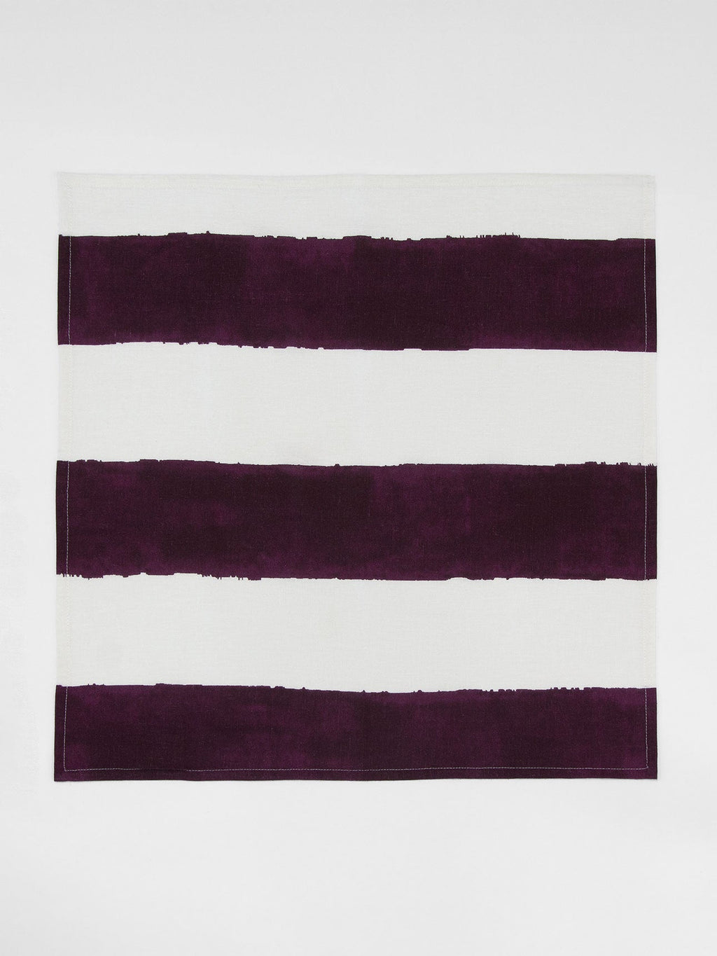 Riviera Stripe Napkins in Mulberry - Set of 4