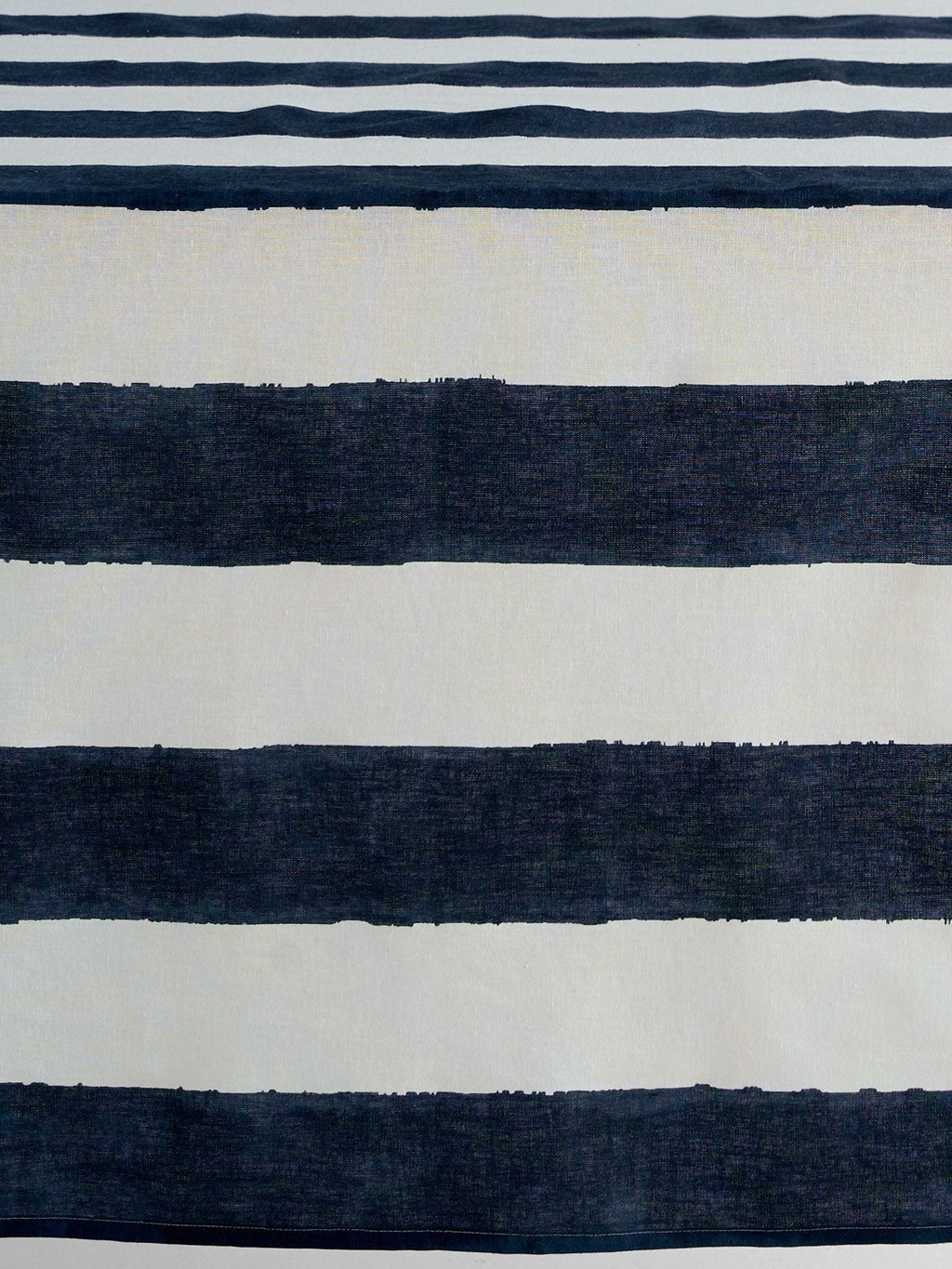 Riviera Stripe Tablecloth in French Navy