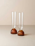 Kairos Champagne Flute Set in Amber