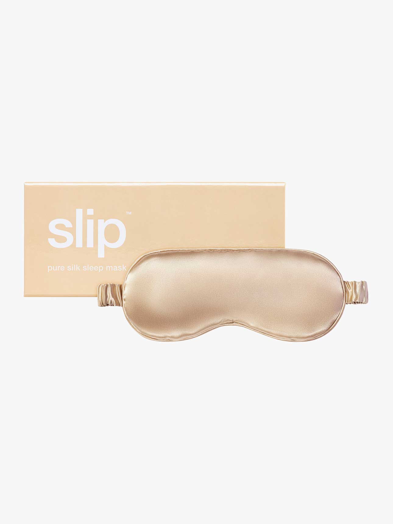 Silk Sleep Mask in Caramel