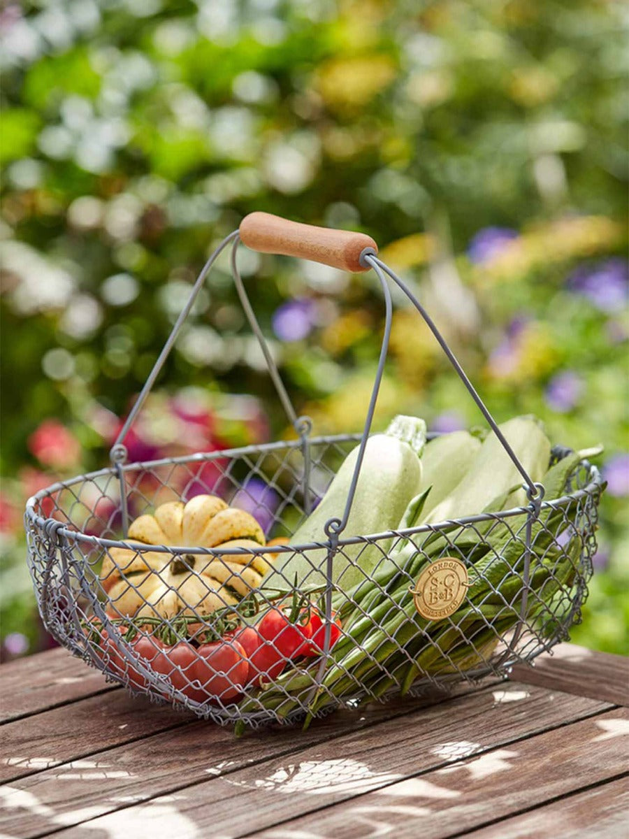 Harvest Basket in Grey
