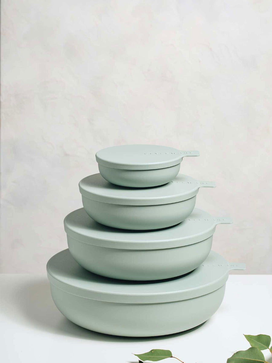 Nesting Bowls in Eucalyptus - Set of 4