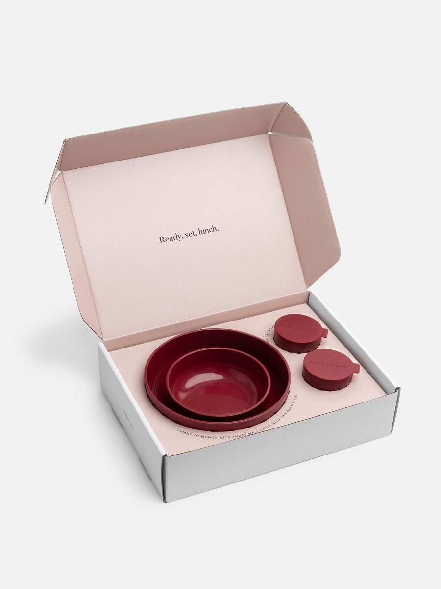 Lunch Set in Merlot